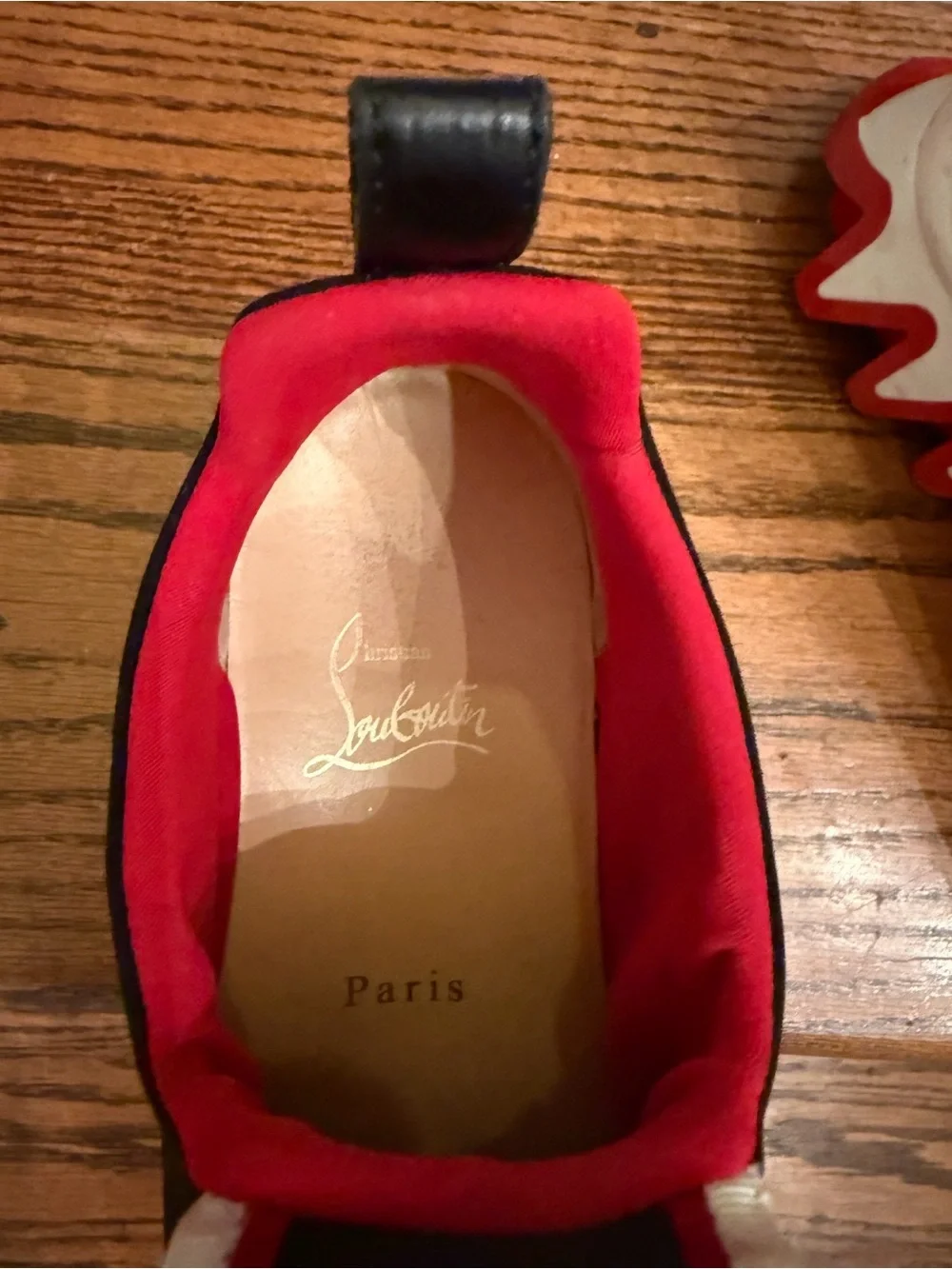 Christian Louboutin Tiketa Run slip-on Black Red Sneakers